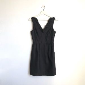 NWT Frock by Tracy Reese Black Ruffle V-Neck Dress Size 2